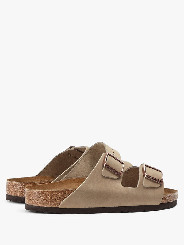 Men's Arizona Tabacco Brown Leather Two Bar Mules