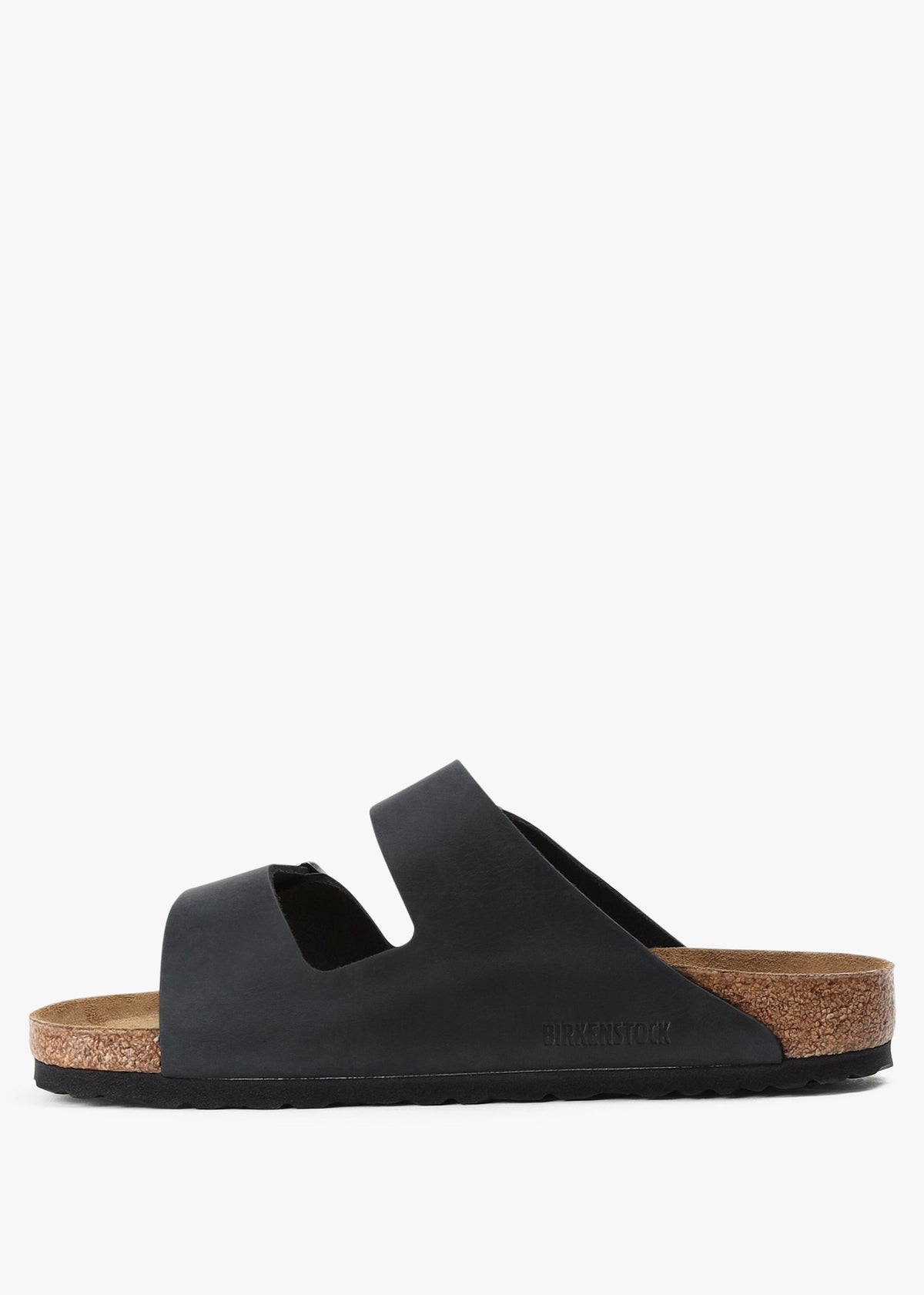 Men's Arizona Black Leather Two Bar Mules