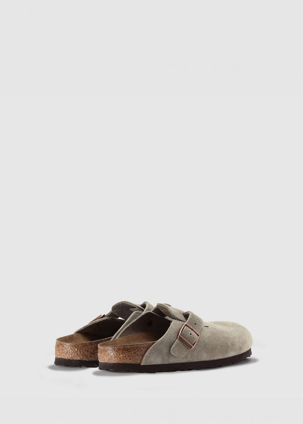 Boston Beige Suede Clogs