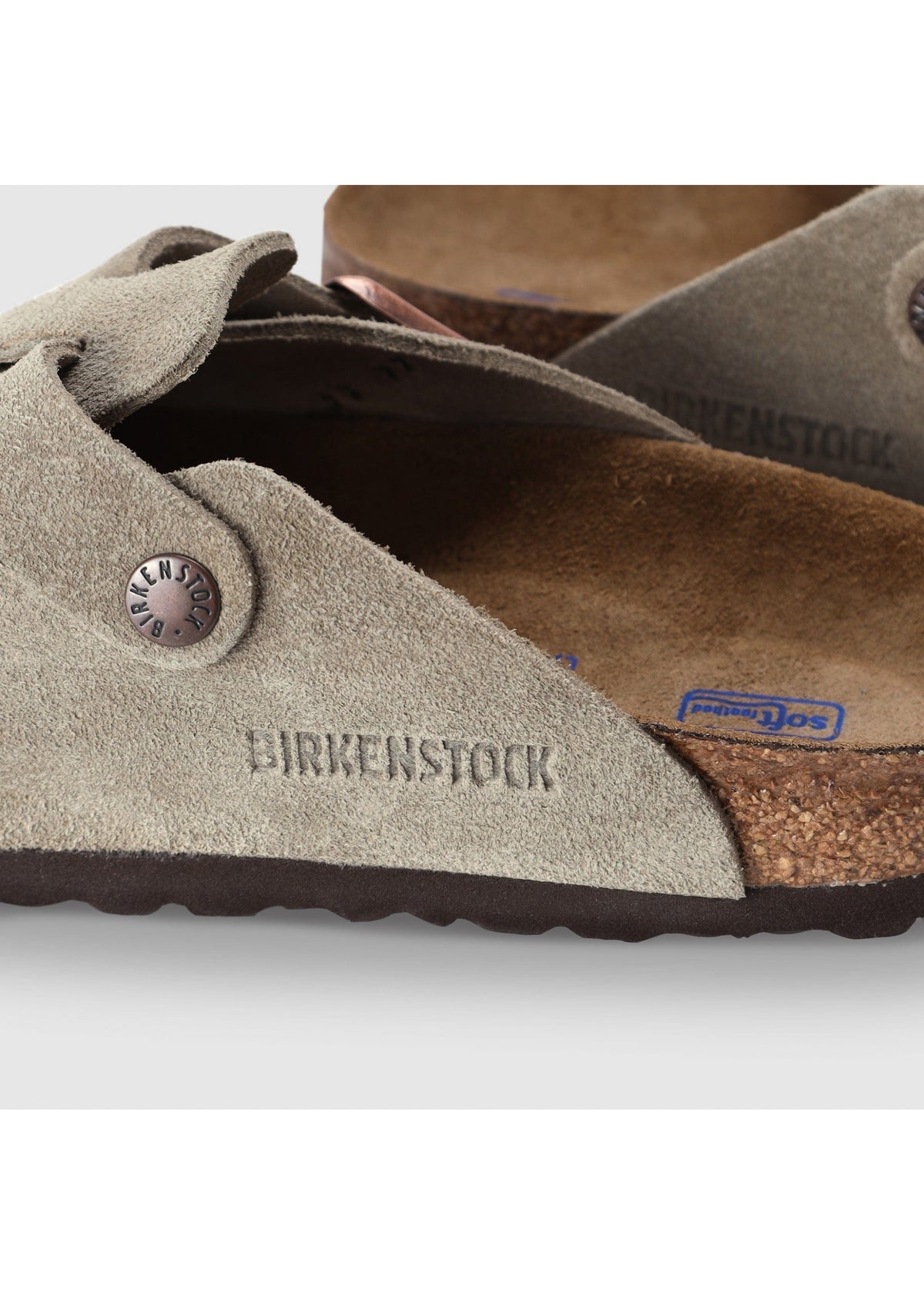 Boston Beige Suede Clogs