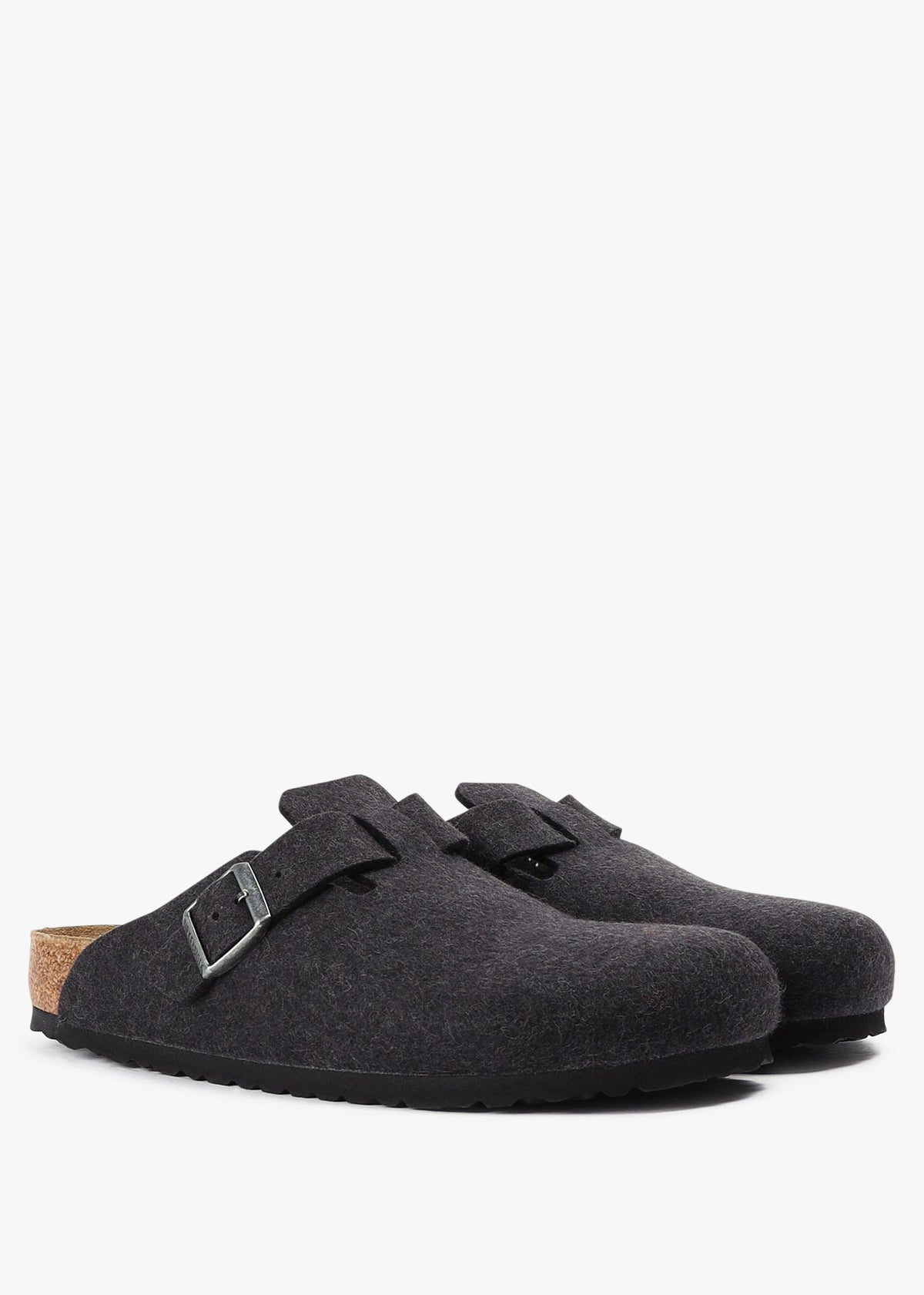 Men's Boston Wool Felt Anthracite Clogs