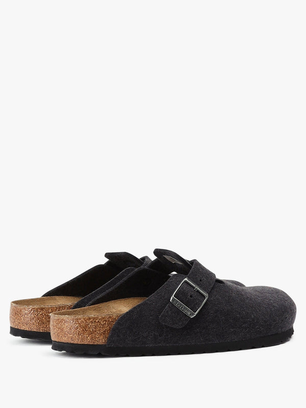 Men's Boston Wool Felt Anthracite Clogs