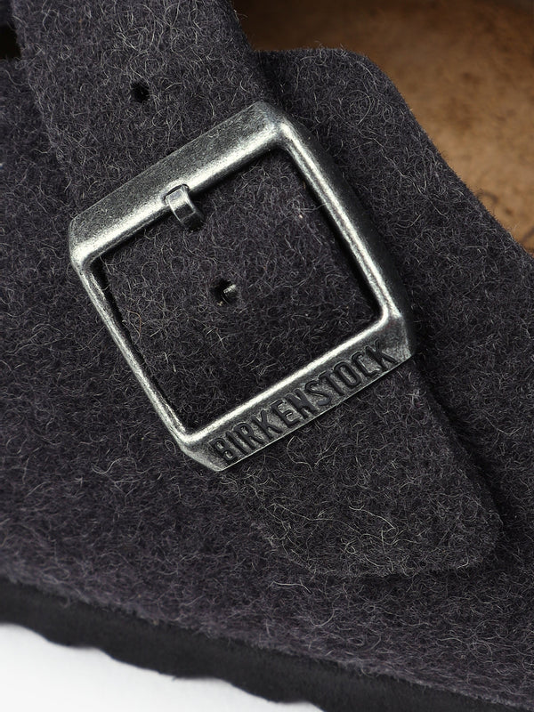 Men's Boston Wool Felt Anthracite Clogs