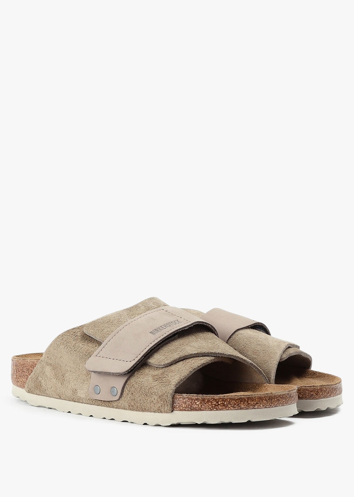 Kyoto Nubuck Suede Taupe Mules