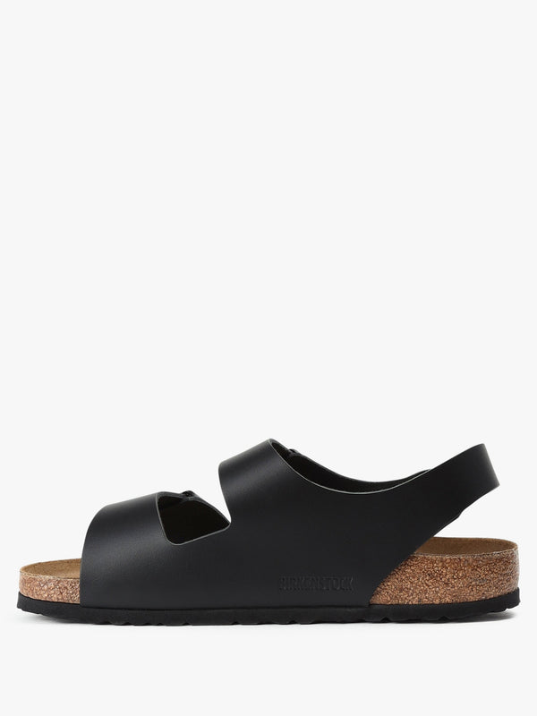 Men's Milano Natural Black Leather Sandals