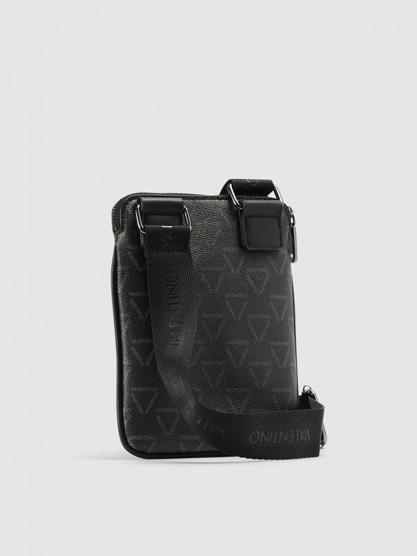 Mens Aron Nero/Militare Crossbody Bag
