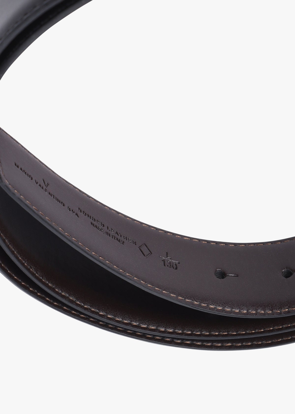 Mens James Black Leather Belt Set