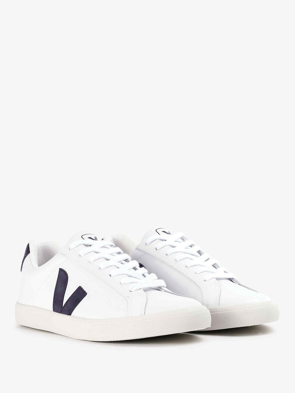 Men’s Esplar Logo Leather White Black Trainers