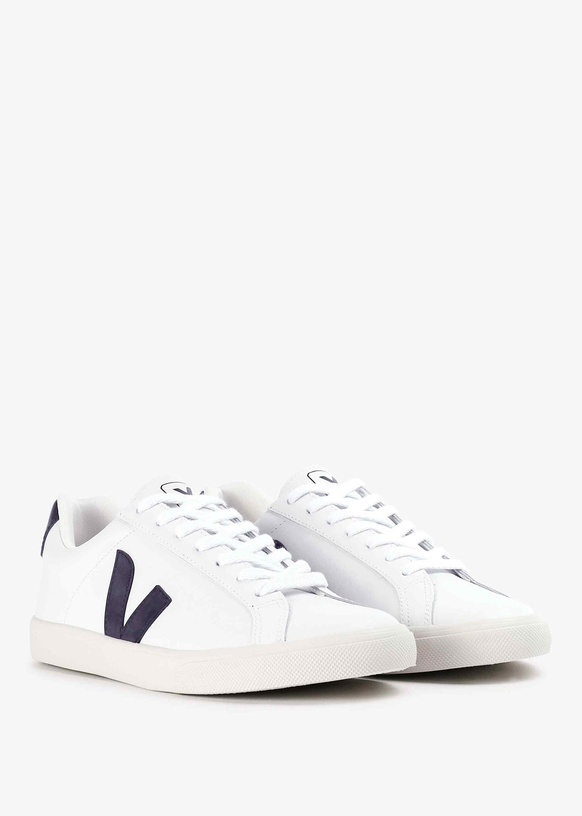 Men’s Esplar Logo Leather White Black Trainers