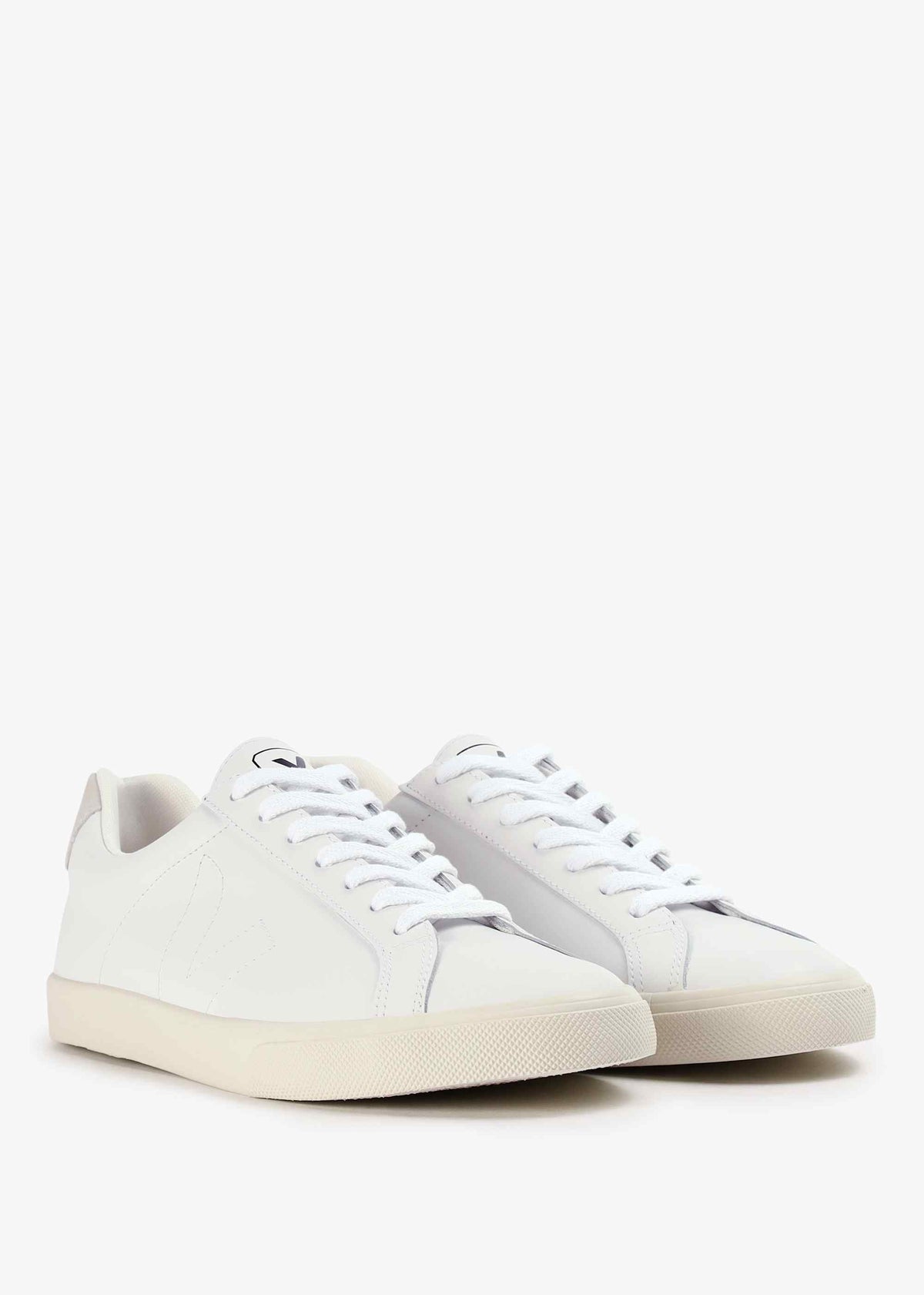 Men’s Esplar Logo Leather White Trainers