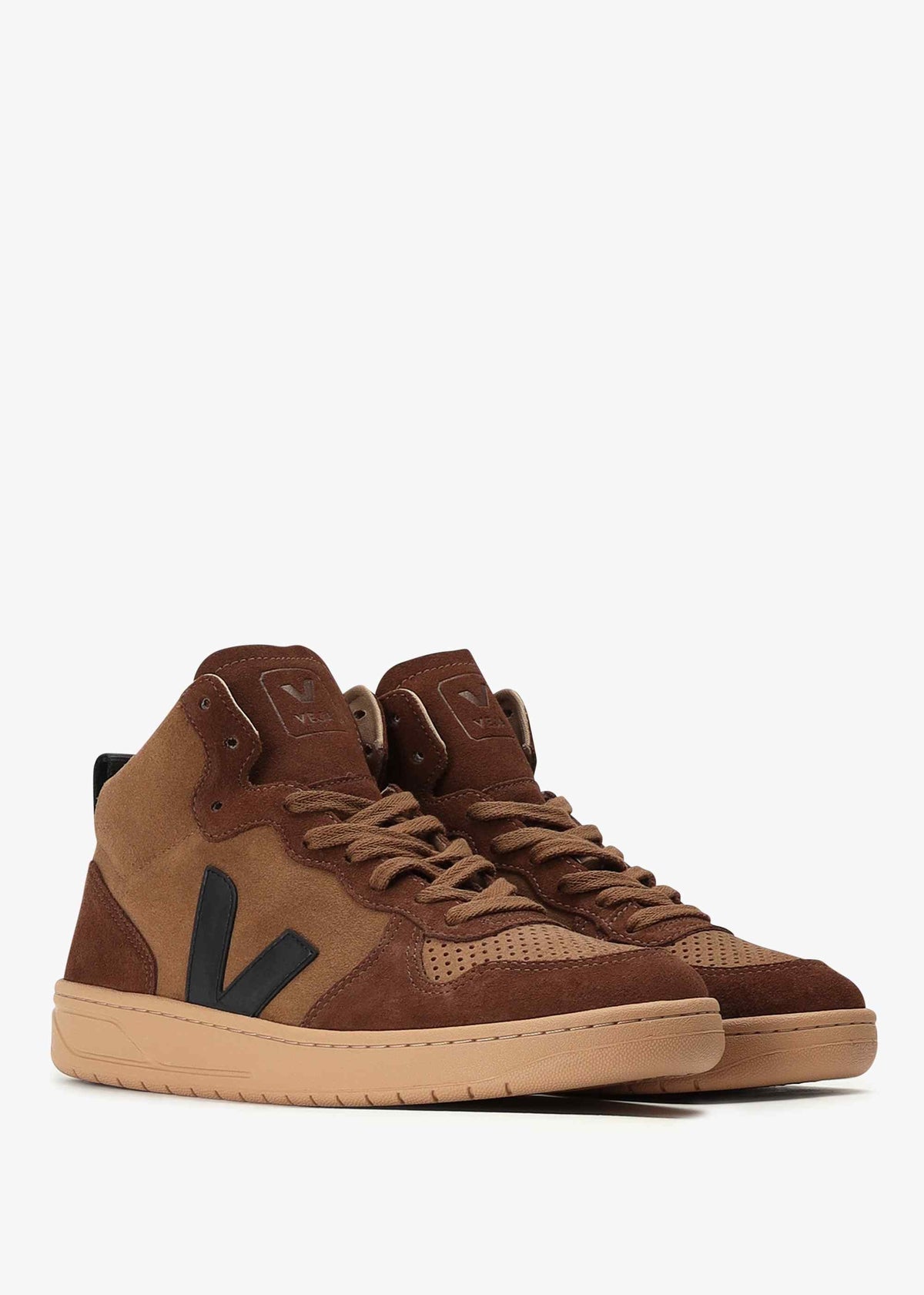 Mens V-15 Trainers In Brown