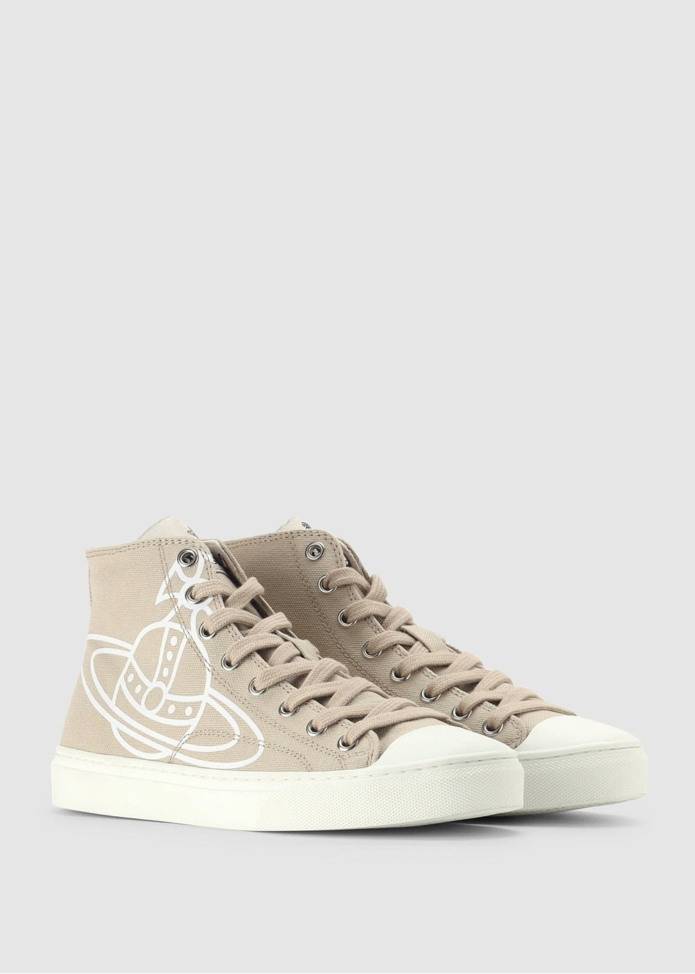 Plimsoll Beige High Top Trainers