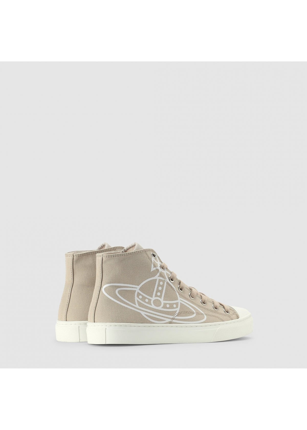 Plimsoll Beige High Top Trainers