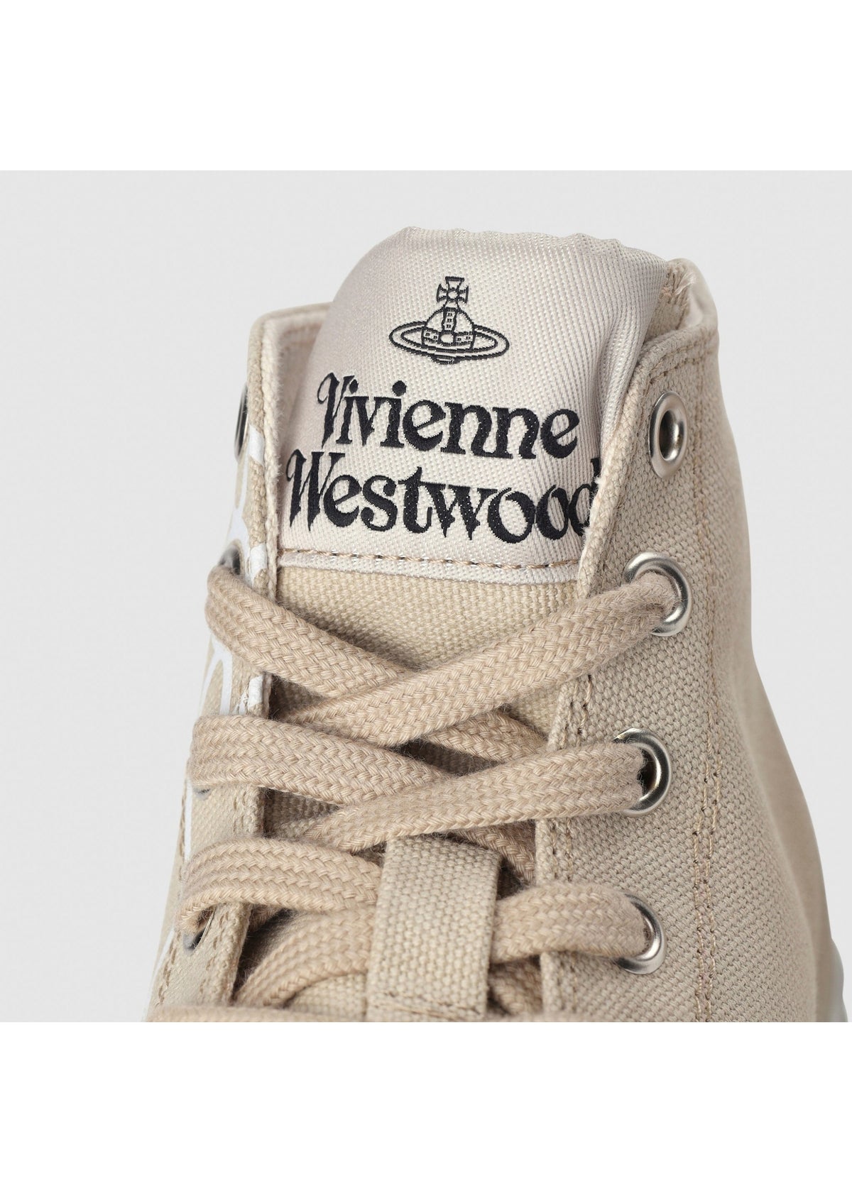 Plimsoll Beige High Top Trainers
