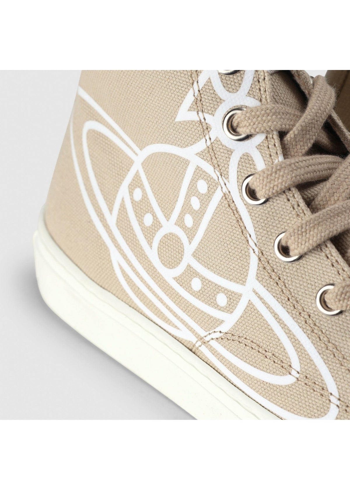 Plimsoll Beige High Top Trainers