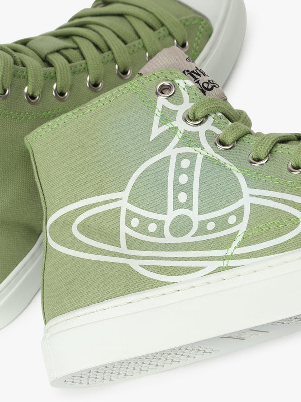 Plimsoll Green High Top Trainers