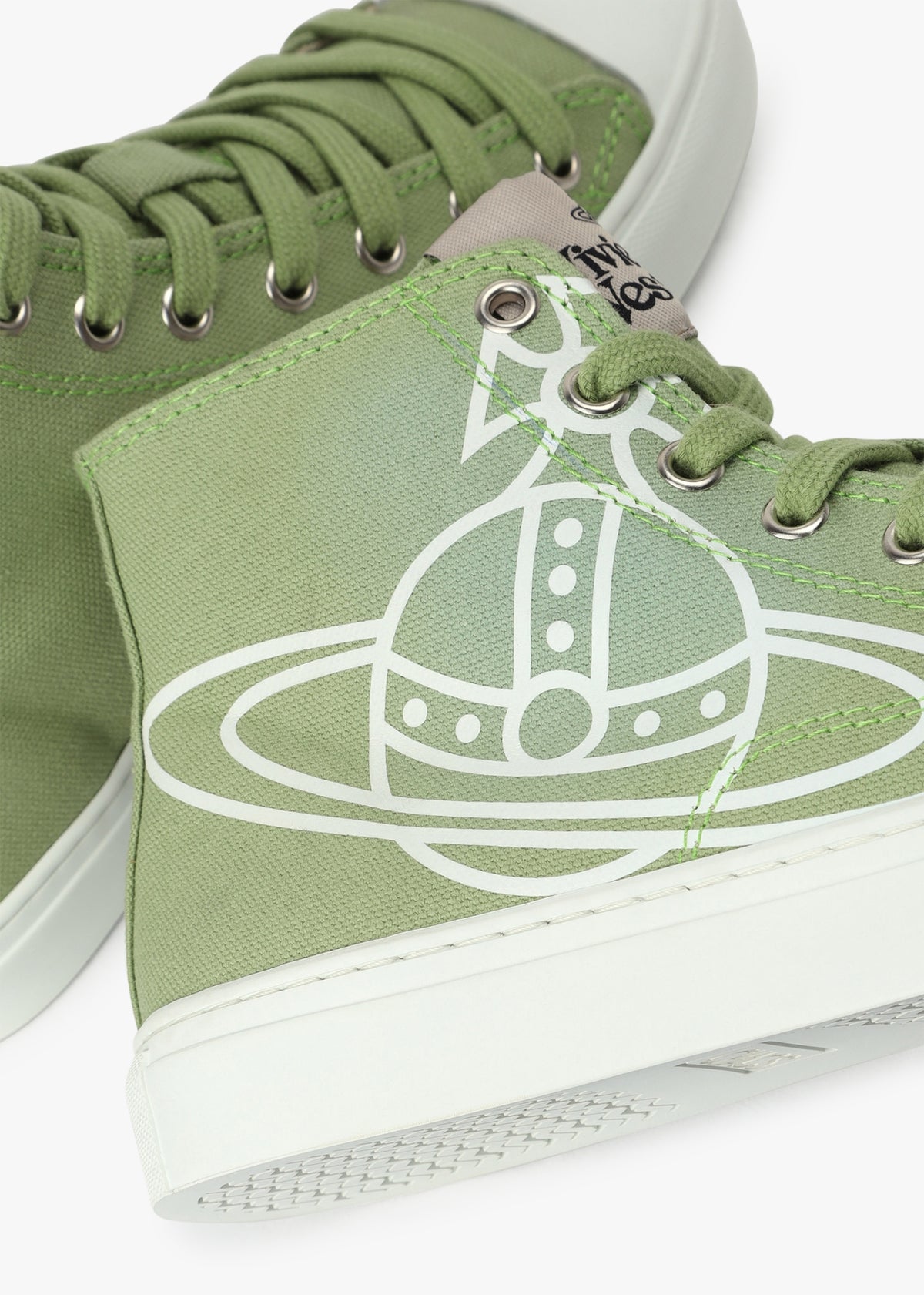 Plimsoll Green High Top Trainers