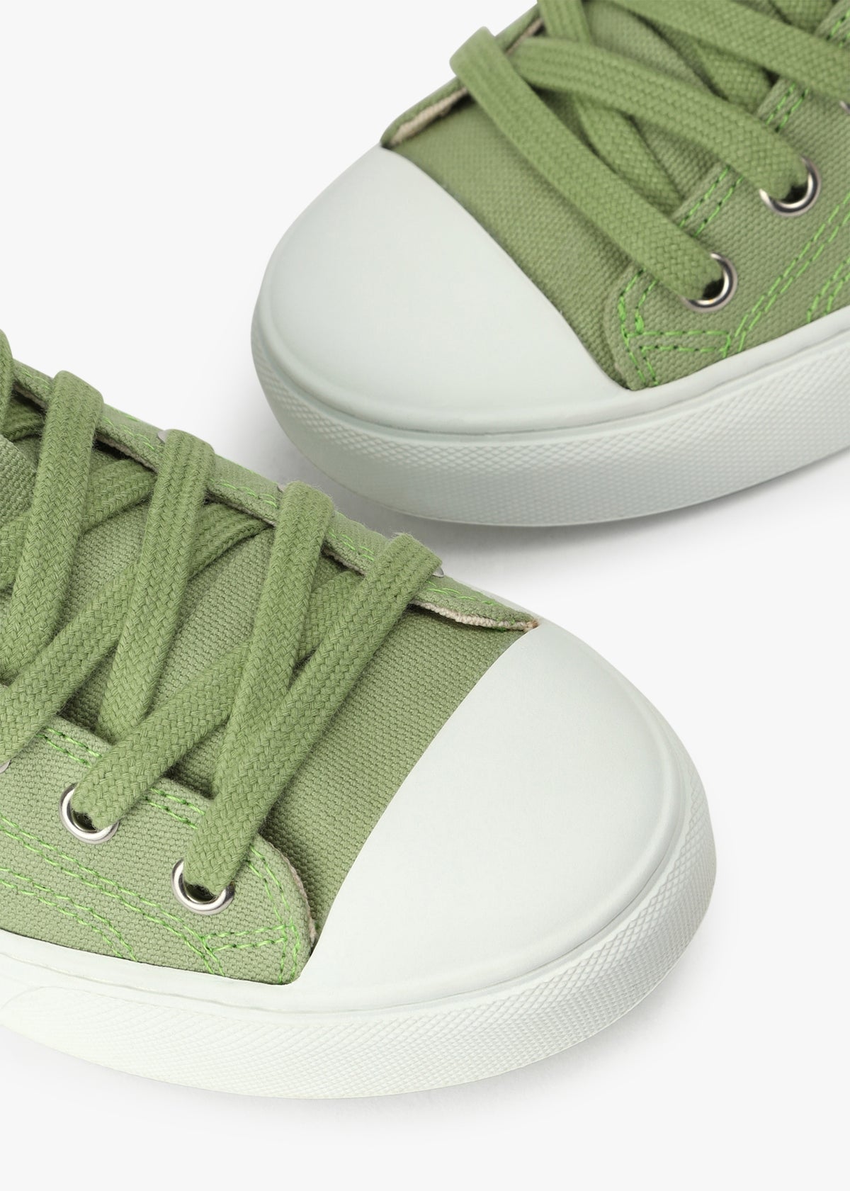 Plimsoll Green High Top Trainers