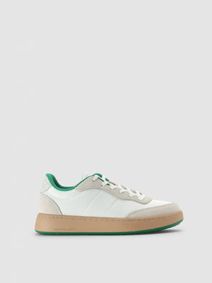 May White & Basil Nylon Trainers