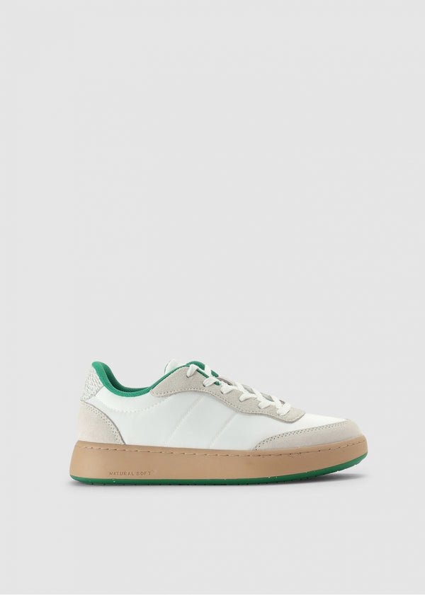 May White & Basil Nylon Trainers