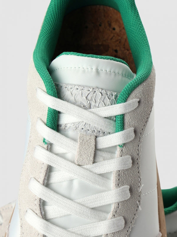 May White & Basil Nylon Trainers