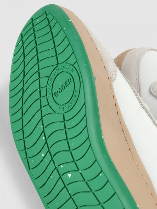 May White & Basil Nylon Trainers