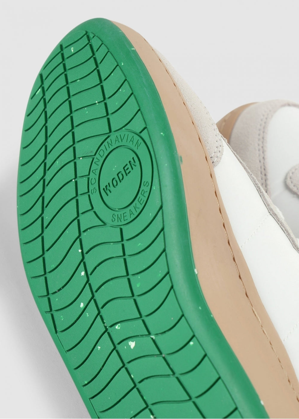 May White & Basil Nylon Trainers