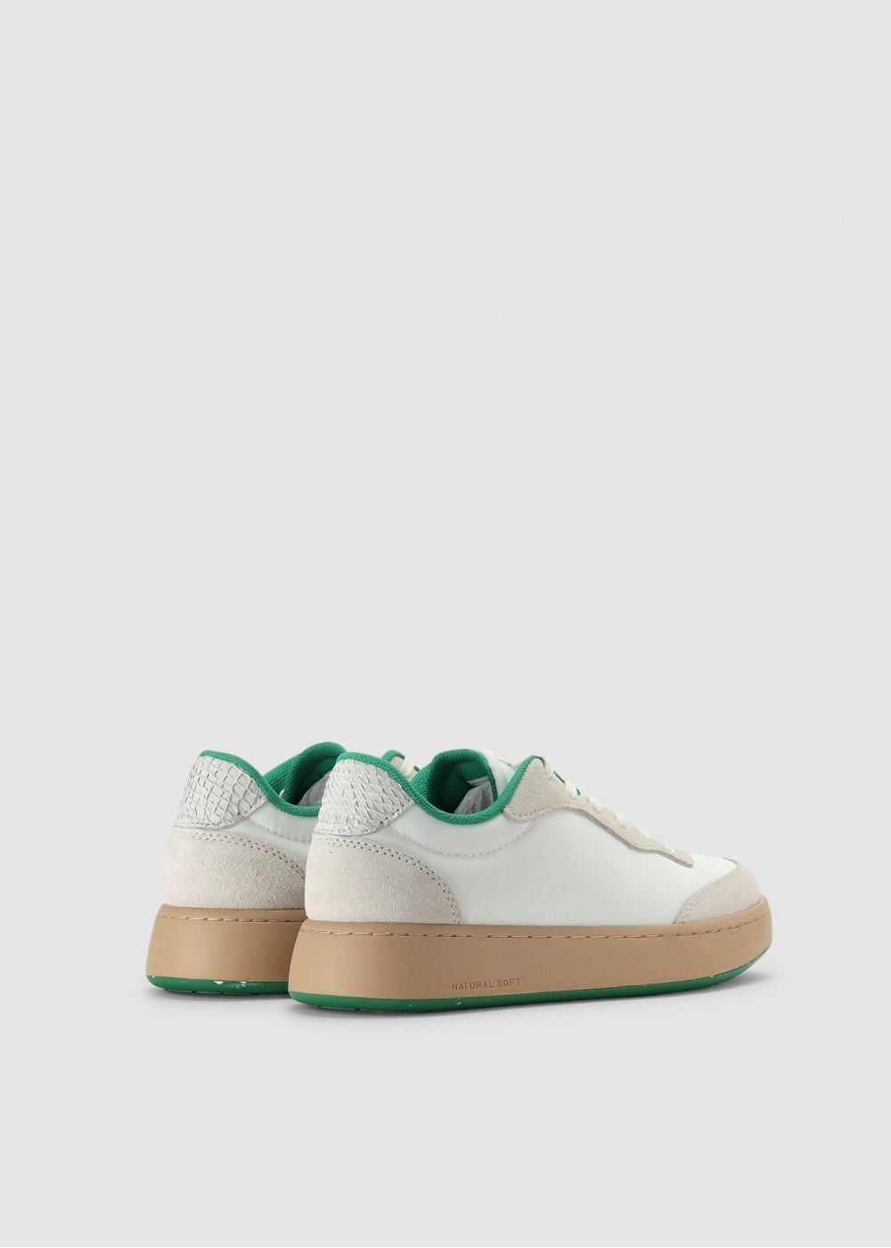 May White & Basil Nylon Trainers