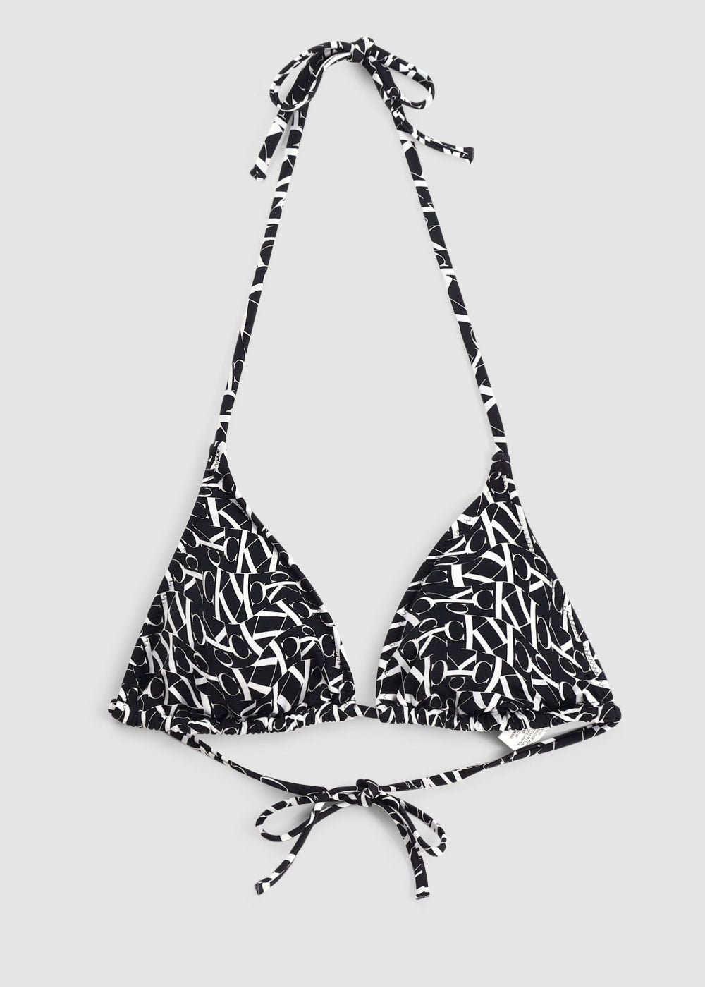CK Warped Logo String Bikini Top