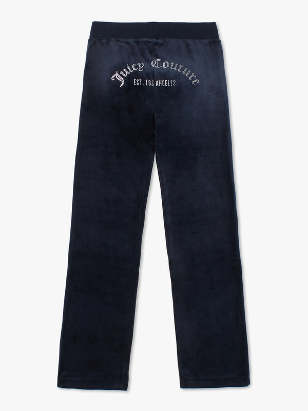 Del Ray Arched Diamante Night Sky Velour Lounge Pants