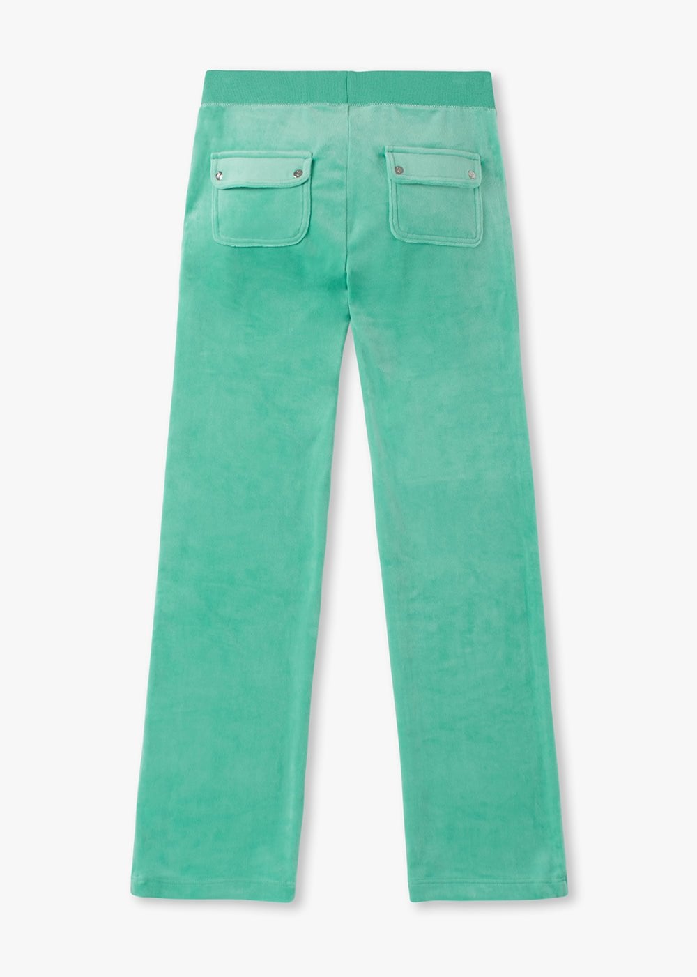 Del Ray Marine Green Velour Track Pants