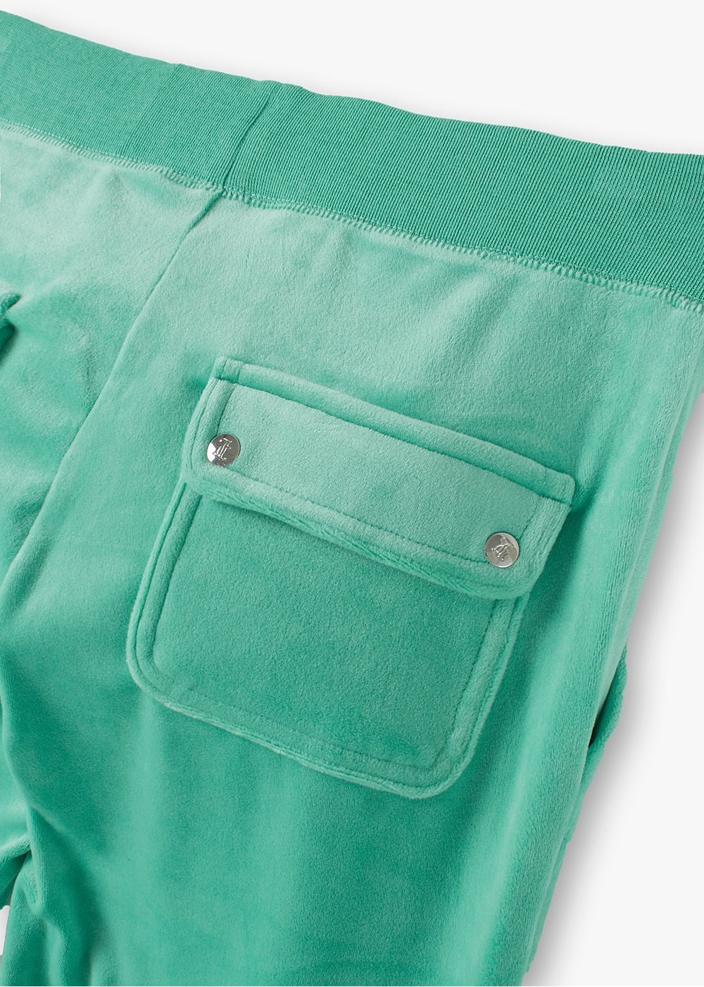 Del Ray Marine Green Velour Track Pants