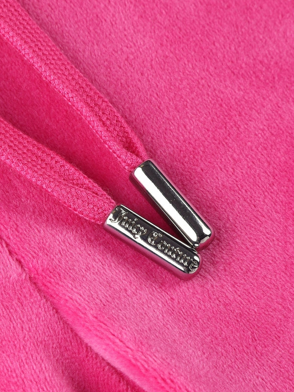 Del Ray Raspberry Rose Velour Pocketed Lounge Pants