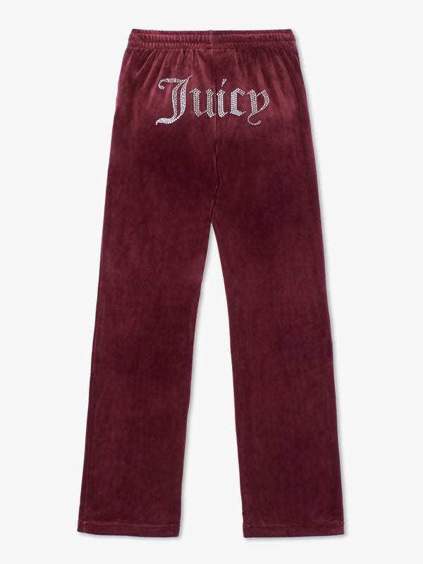 Tina Tawny Port Velour Diamante Track Pants