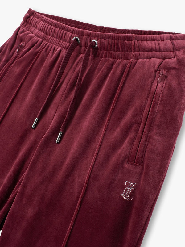 Tina Tawny Port Velour Diamante Track Pants