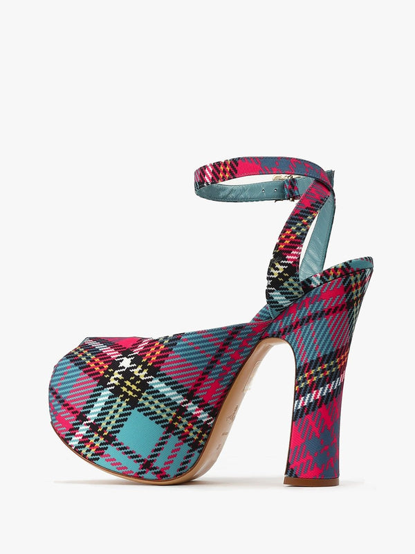 Vargas Tartan Platform Heels