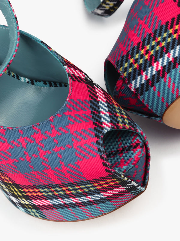 Vargas Tartan Platform Heels