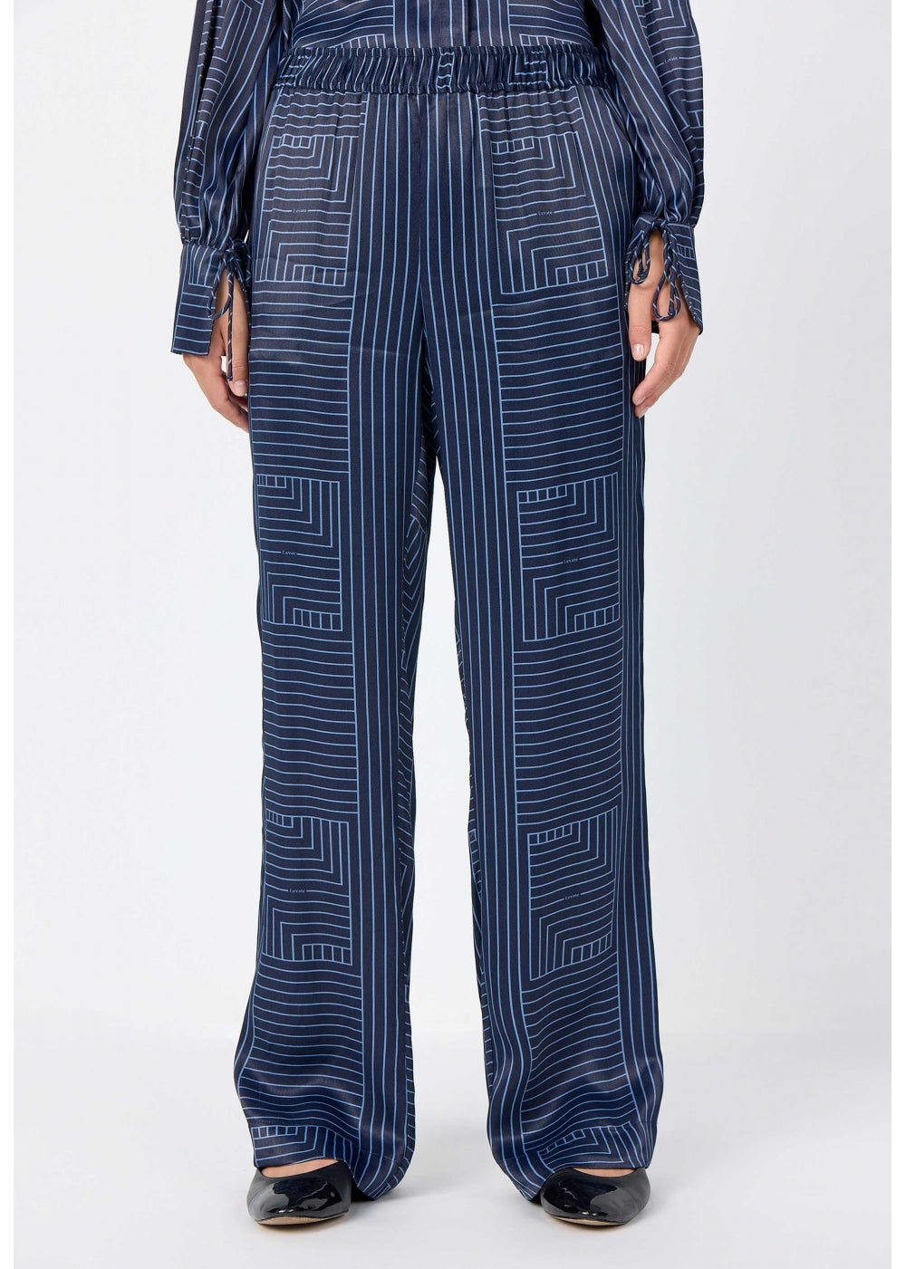 LROOM Dea Geometric Print Trousers