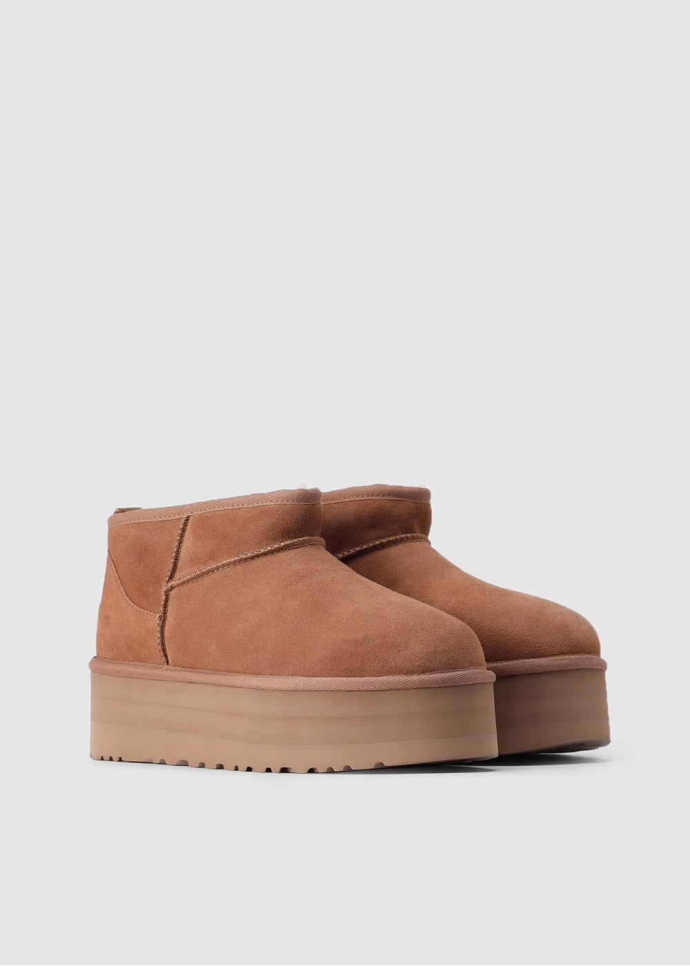 Classic Ultra Mini Chestnut Platform Boots