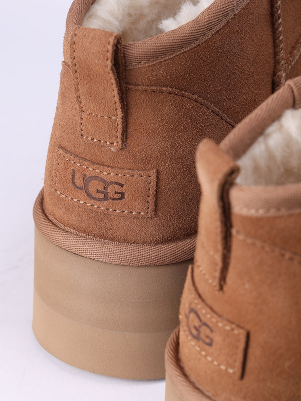 Classic Ultra Mini Chestnut Platform Boots