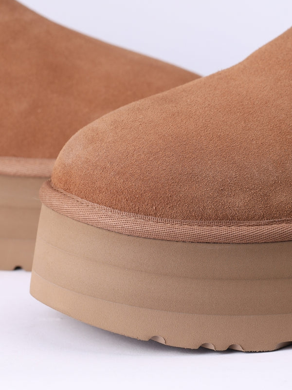 Classic Ultra Mini Chestnut Platform Boots
