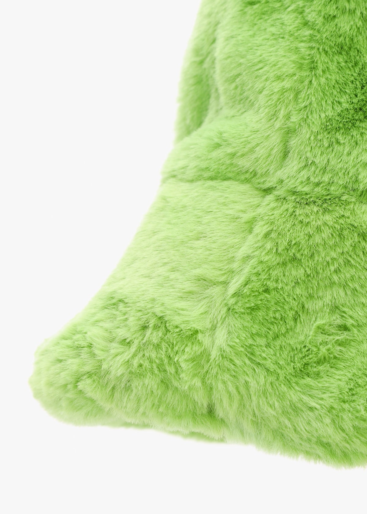 Bobland Green Faux Fur Bucket Hat