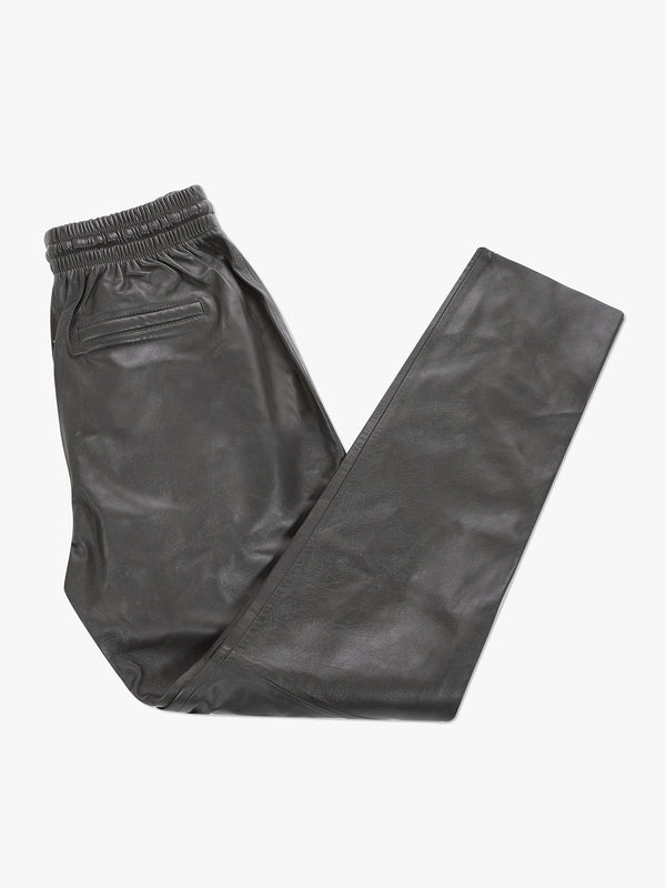 Gift Khaki Leather Drawstring Trousers