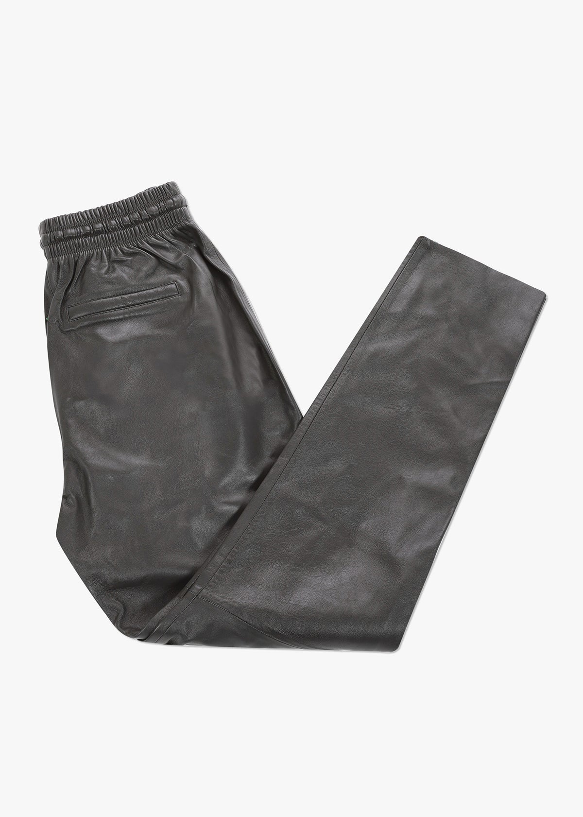 Gift Khaki Leather Drawstring Trousers