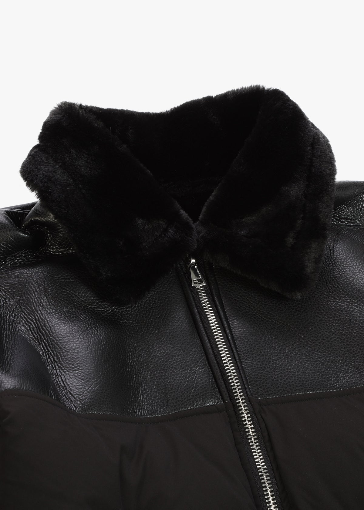Mina Black Multi Textile Bomber Jacket