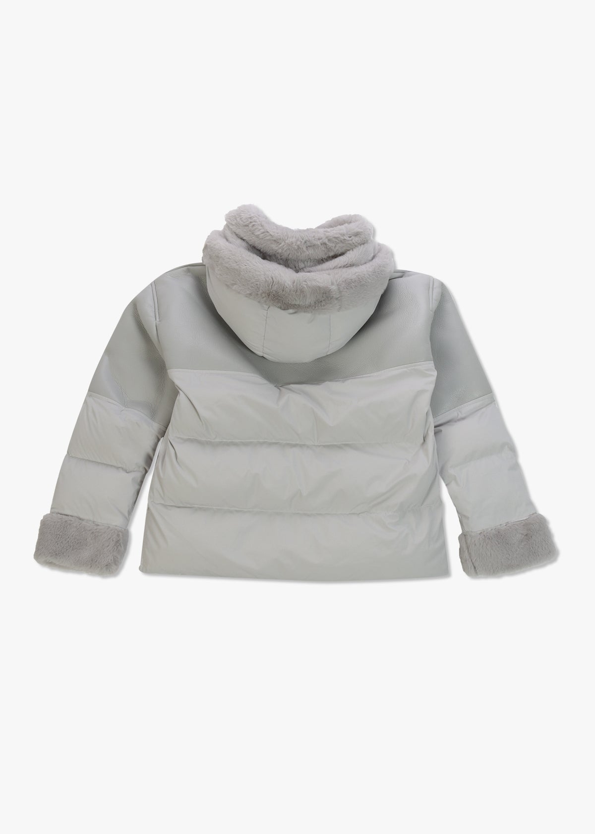 Mina Grey Multi Textile Bomber Jacket