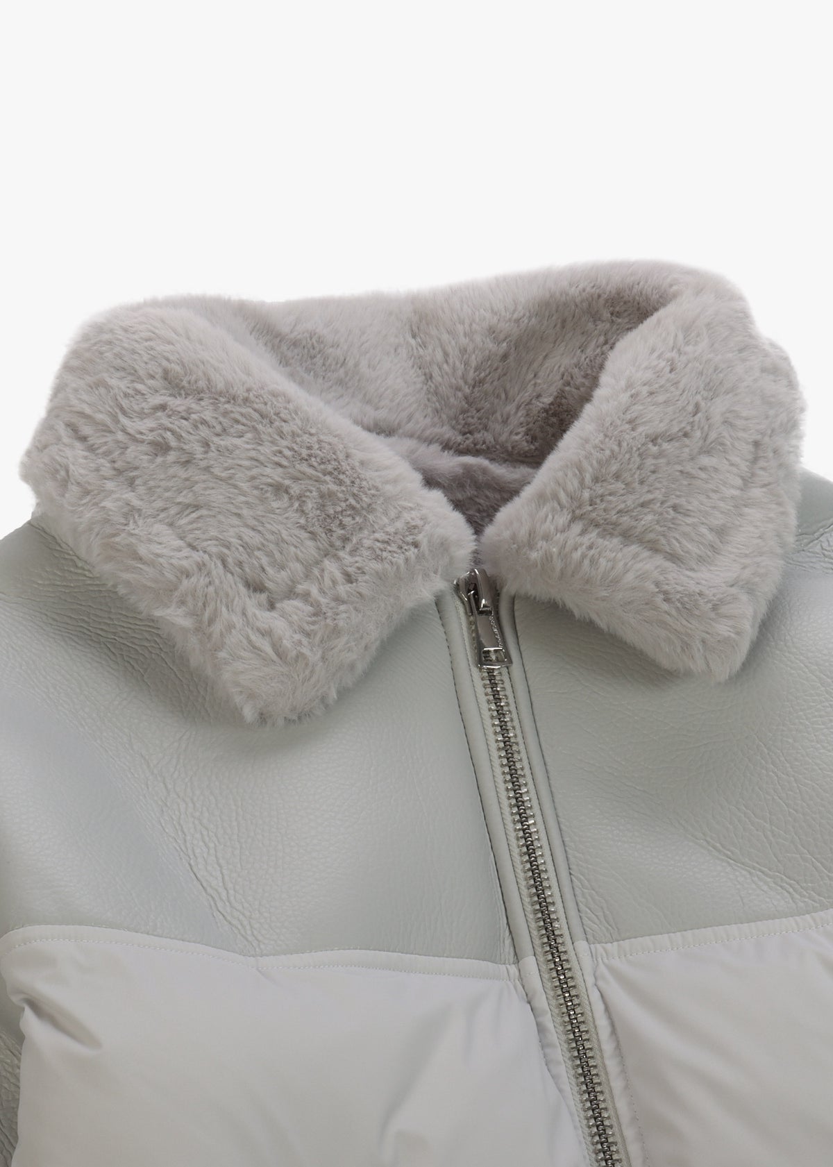 Mina Grey Multi Textile Bomber Jacket