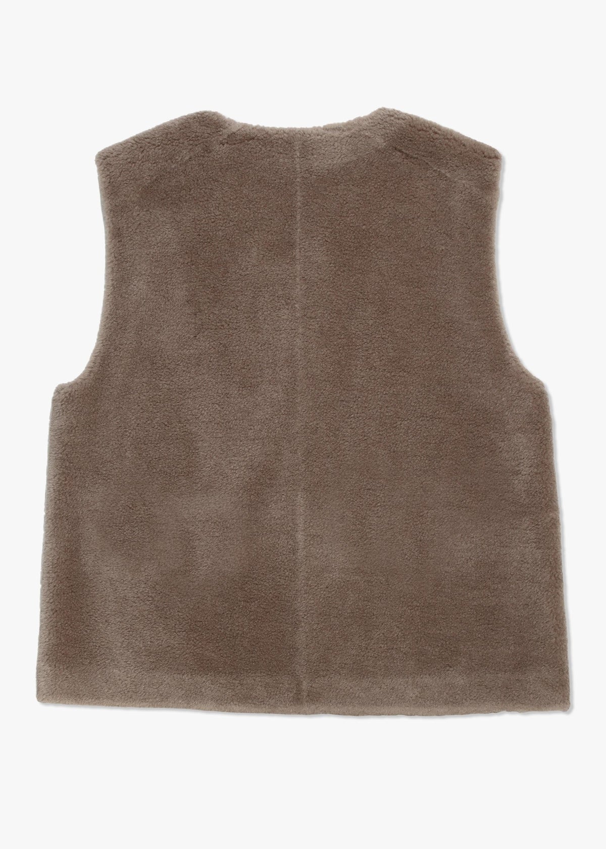 Signature Taupe Faux Fur Reversable Gillet