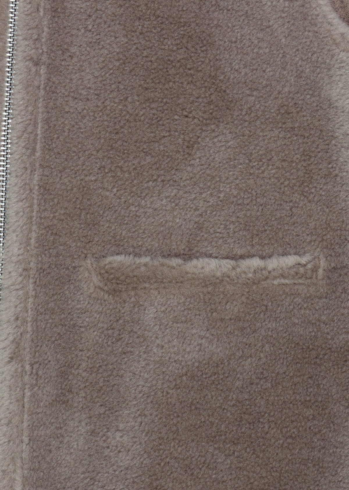 Signature Taupe Faux Fur Reversable Gillet