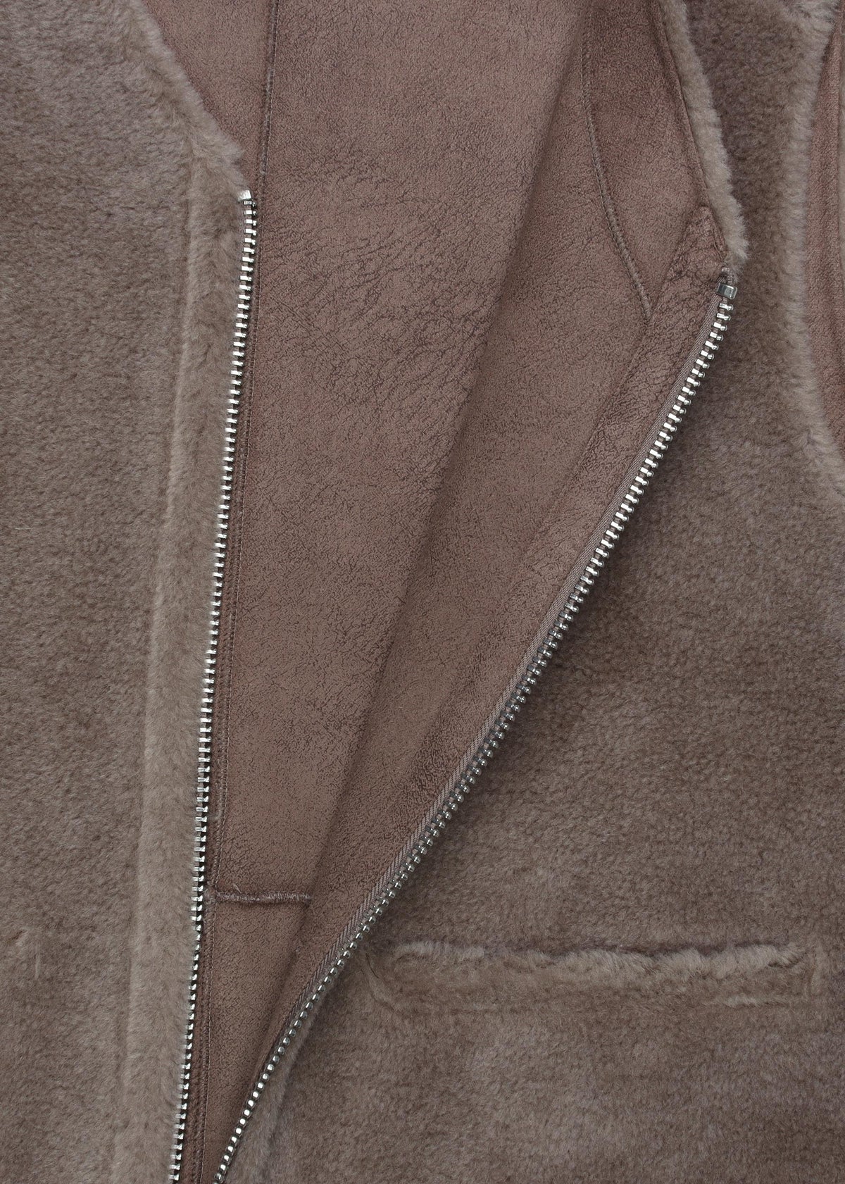 Signature Taupe Faux Fur Reversable Gillet